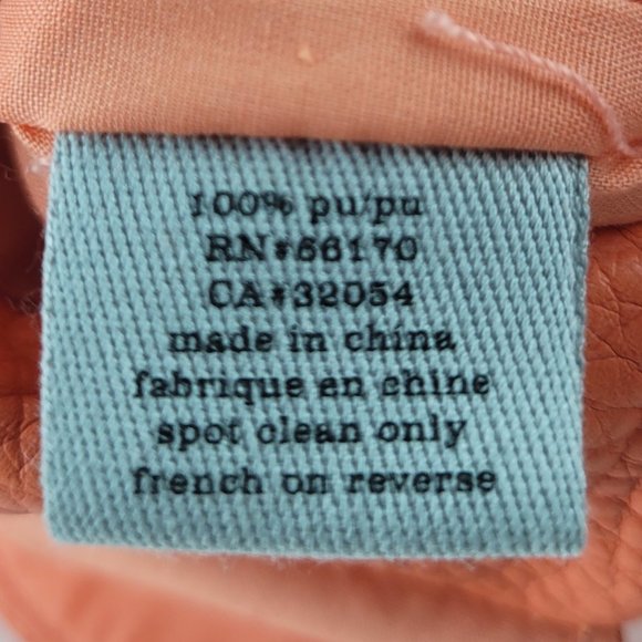 NWT Urban Outfitters Ecote Tangerine Faux Leather Fringe Crossbody Bag - Picture 10 of 10